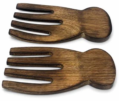 Holz-Salatbesteck-Set, 2-teilig, 26 x 7 cm, natur