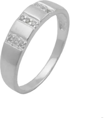 Produktbild von Ring mit Zirkonia schlicht 5mm 925 Silber Sterlingsilber Damen Innenumfang 54mm  Ø17.2mm