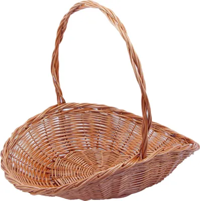 Produktbild von Dekorationskorb, naturbraune Weide, T 48cm x B 32cm x H 11cm