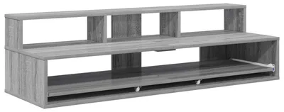 Produktbild von Studiotisch Sonoma-Grau 130 x 42,5 x 36 cm Holzwerkstoff