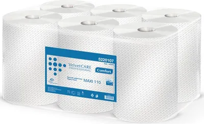 Produktbild von Papierové utierky v rolke 2 -vrstvové VELVET CARE Maxi 100% celulóza 110m (6ks)