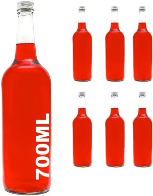 Productafbeelding van Lege Glazen Flessen 700 ml - Voor Zelf Vullen met Schroefdop