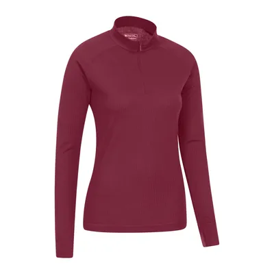 Produktbild von Mountain Warehouse - "Talus" Thermo-Top Reißverschluss für Damen Langärmlig MW531 (42 DE) (Schwarz)