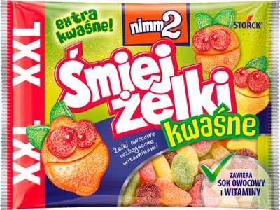 Produktbild von Nimm2 Saures Fruchtgummi mit Vitaminanreicherung 180 G