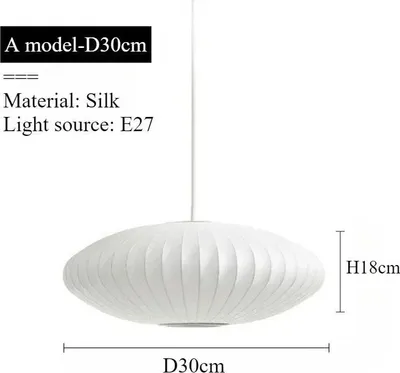 Obrázek produktu pro Závěsné svítidlo, severský styl, výškově nastavitelné, A-D30-H18cm, bez žárovky E27-b