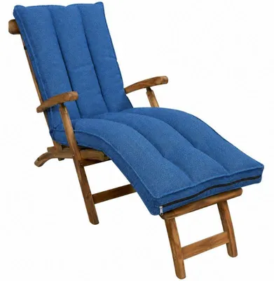 Produktbild von Sonnenliege-Auflage mit abnehmbarem Bezug BANANAIR 190x60x15 cm blau
