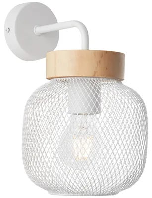 Produktbild von Brilliant Giada Wandleuchte E27 Weiß Holz Hell99107/75