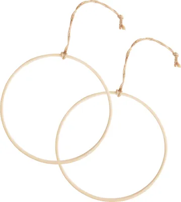 Produktbild von VBS Holzring mit Sisalband 15 cm ideal für DIY Projekte und Dekoration