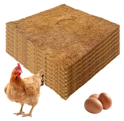 Obrázek produktu pro Podložka do hnízd pro slepice, kokosová, 10 kusů, 30 x 30 cm