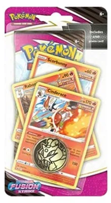 Zdjęcie produktu dla Pokemon Fusion Strike: Cinderace Premium Checklane Blister
