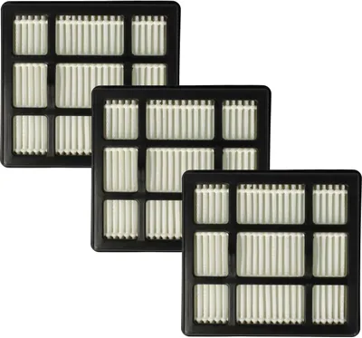 Produktbild von vhbw 3 Staubsaugerfilter Ersatz für Ariete 00P274100AR0, AT5185394300 für Staubsauger - HEPA-Filter Schwarz Weiß