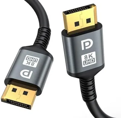 Produktbild von 16K DisplayPort Kabel 2.1, 7M DP Kabel [16K@60Hz, 8K@120Hz, 4K@240Hz, 40Gbps] | Vergoldetes DP-zu-DP-Kabel für Gaming-Monitore, PC | Unterstützt HDR, HDCP, FreeSync, G-Sync, RTX 4090, 7900XTX