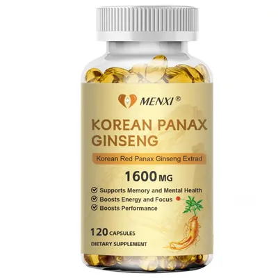 Image de Ginseng rouge coréen (Panax) 1600 mg – Libido, énergie, endurance, mémoire