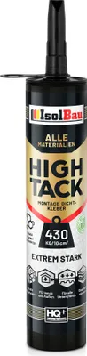 Produktbild von Isolbau Montagekleber High Tack - 1 x 470 g Extrem starker Hybrid MS Polymer Baukleber für Innen- & Außenbereich - 400 kg / 10 cm² - Weiß