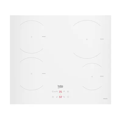 Zdjęcie produktu dla Beko HII64400ATW, Biały, Wbudowany, 60 cm, Płyta indukcyjna strefowa, 4 stref(y), 4 stref(y)