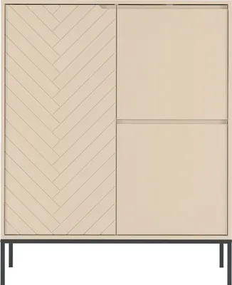 Produktbild von Kommode 102 cm breit in kaschmir mit gefräster Front ANGERA-140