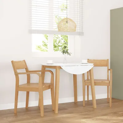 Produktbild von Esszimmerstühle 2 Stk. Natur Massivholz Gummibaum, Esszimmerstühle DesignMöbel