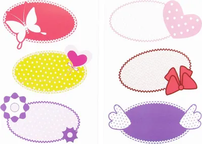 Produktbild von Oblique Unique 6 Namensaufkleber Namen Etiketten Sticker für Mädchen Kindergarten Schule