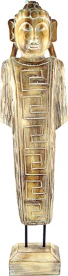 Produktbild von Stehender Buddha, Holzbuddha, Gold, 75*20*1 cm, Buddhas