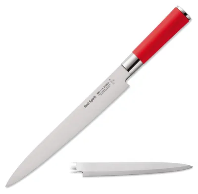Yanagiba-Messer 24 cm, Sushi- und Filetiermesser, rot