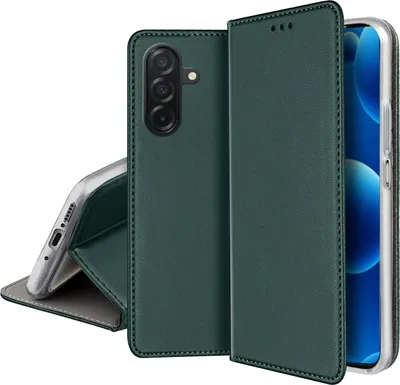 Zdjęcie produktu dla ETUI SKÓRZANE do Samsung A17 5G MAGNETYCZNE BOOK CASE TOKRA SZKŁO