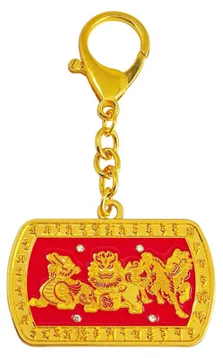 Obrázek produktu pro Klíčenka Feng Shui s amuletem pro štěstí