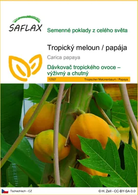 Obrázek produktu pro SAFLAX - Tropický meloun / papája - Carica papaya - 30 Semena