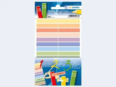 Produktbild von HERMA Stiftetiketten bunt 60St.