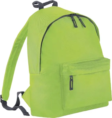 Produktbild von Bagbase Junior Fashion Rucksack, 14 Liter (2 Stück/Packung) BC4180 (Einheitsgröße) (Limette/Grau)