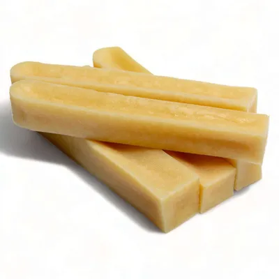 Produktbild von Dilecti Naturkäse-Kauknochen für Hunde – Sehr schmackhafte, harte und langlebige natürliche Kauknochen, Größe S, 5er-Set
