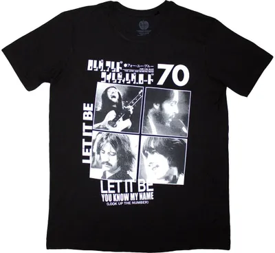 Produktbild von The Beatles - "1970" T-Shirt für Herren/Damen Uni RO13786 (XL) (Schwarz)