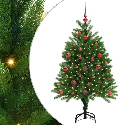 Zdjęcie produktu dla vidaXL Choinka ze 150 diodami LED ze stojakiem zielona 120 cm PE