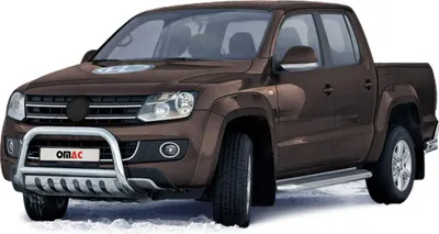 Zdjęcie produktu dla Listwa ochronna przedniego zderzaka dla VW Amarok 2010-2016 z ABE stal nierdzewna srebrna