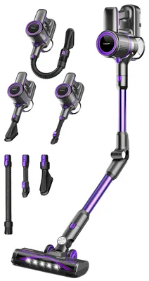 Immagine prodotto di Aspirapolvere, potenza di aspirazione 60 kPa, autonomia della batteria 50 minuti, modello N700-60KPA-180°Flex, colore lilla