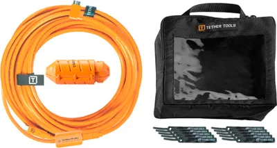 Produktbild von Tether Tools USB-C zu Micro-B- Kabel-System 9,40m right orange