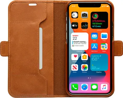 Produktbild von dbramante1928 Copenhagen Slim, Geldbörsenhülle, Apple, iPhone 12 Pro Max, 17 cm (6.7"), Braun