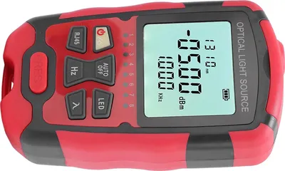 Zdjęcie produktu dla Fafeicy Tester kabli światłowodowych Miernik mocy optycznej ze stabilnym źródłem światła 1310 1550 Nm SC FC ST STRINGS LED LEG LIGHT RJ45 Testowanie sieci dla CCTV