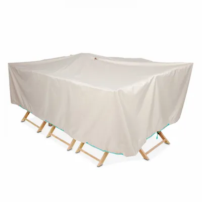 Produktbild von Gartentischbezug von 240 x 130 cm Cov'Up Taupe - Oviala