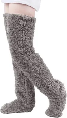 Produktbild von Extrémně teplé, měkké a příjemné ponožky, extra dlouhé, pro ženy - HUGSOCKS Grey