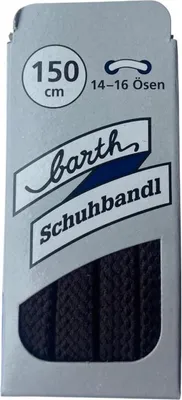 Produktbild von Extra dicke runde Schnürsenkel - Schwarz 150 cm (Barth)