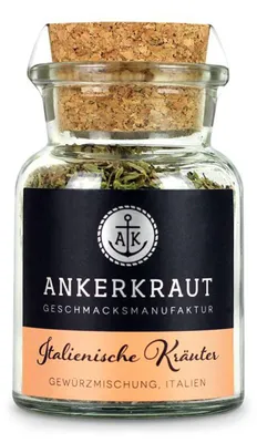 Obrázek produktu pro Ankerkraut 4260347890313, Práškové koření, Bazalka, Majoránka, Oregano, Rozmarýn, Tymián, 342 kcal, 9,1 g, 10,5 g, 45 g