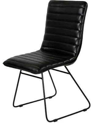 Produktbild von Esszimmerstuhl wohnzimmerstuhl, Rindsleder Schwarz