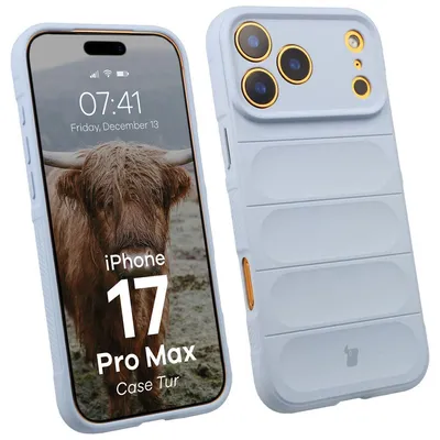 Produktbild von Robuste Handyhülle für iPhone 17 Pro Max, Bizon Case Tur, Hellblau