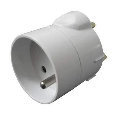 Obrázok produktu pre Adaptér UK M / F biely Fr