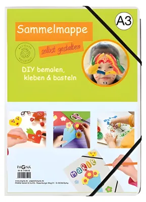 Zdjęcie produktu dla PAGNA 21666-02 PAGNA Teczka narożna "DIY", DIN A3, karton, biała