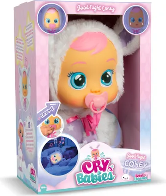 Produktbild von IMC Toys Cry Babies Good Night Coney, Babypuppe, Weiblich, 2 Jahr(e), Mädchen, Mit Ton, Lichteffekte