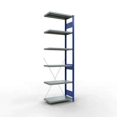 Produktbild von Stecksystem Anbauregal - 2500x 750x400 mm, Typ 250 kg