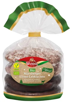 Produktbild von Wicklein Nürnberger Elisen-Lebkuchen vegan 275g
