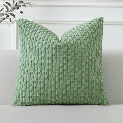 Produktbild von Kissenbezug Kordsamt 40x40 cm Grasgrün 1 Stück