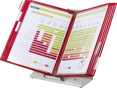 Produktbild von tarifold tdisplay Tischständer Metall inkl. 10 Sichttafeln